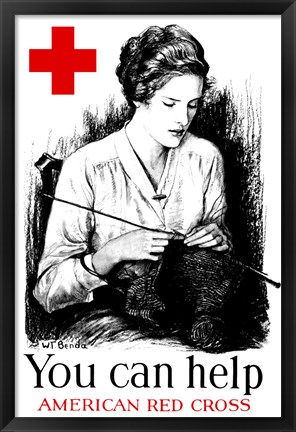 Framed You Can Help - American Red Cross Print