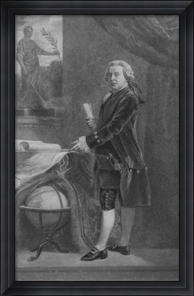 Framed John Adams (digitally restored) Print
