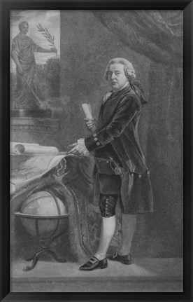 Framed John Adams (digitally restored) Print