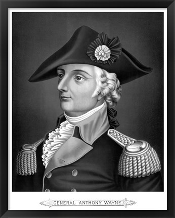 Framed General Mad Anthony Wayne (Revolutionary War) Print