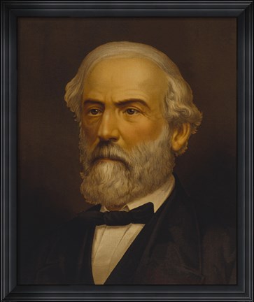 Framed General Robert E Lee (Civil War, Color) Print