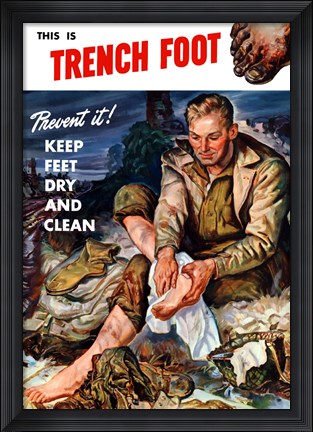 Framed Prevent Trench Foot Print