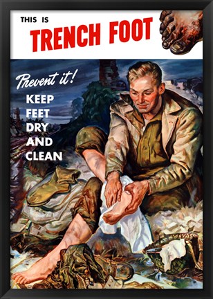 Framed Prevent Trench Foot Print