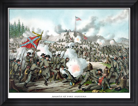 Framed Assault on Fort Sanders Print