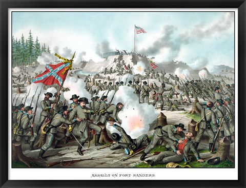 Framed Assault on Fort Sanders Print