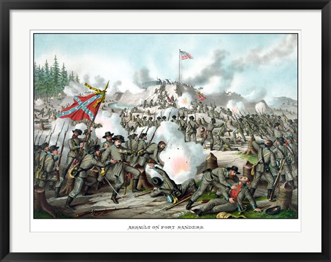 Framed Assault on Fort Sanders Print