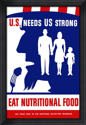 Framed U.S. Needs Us Strong Print