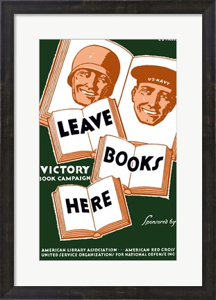 Framed Victory Book Campaign Print