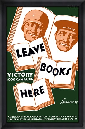 Framed Victory Book Campaign Print
