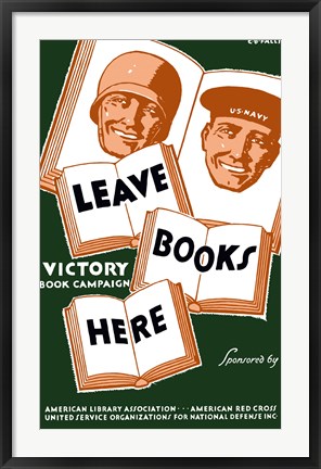 Framed Victory Book Campaign Print