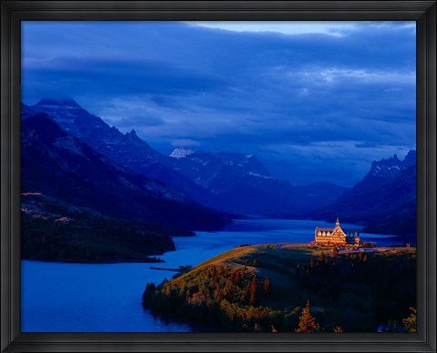 Framed Prince of Wales Hotel, Wateron Lakes National Park, Alberta, Canada Print