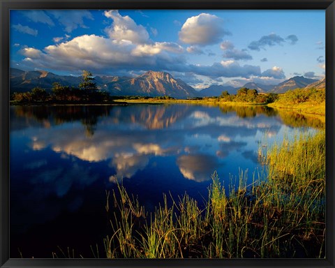 Framed Maskinonge Lake, Wateron Lakes National Park, Alberta, Canada Print