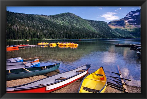 Framed Cameron Creek, Wateron Lakes National Park, Alberta, Canada Print