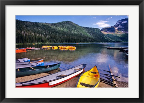 Framed Cameron Creek, Wateron Lakes National Park, Alberta, Canada Print