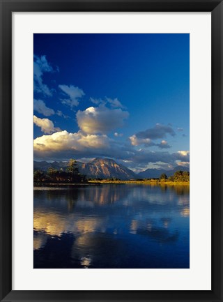 Framed Sofa Mountain in Maskinonge Lake, Alberta, Canada Print