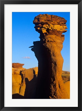 Framed Sandstone rock, Dinosaur Provincial Park, Alberta Print