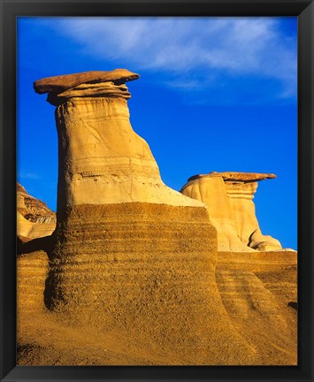 Framed Hoodoos at Drumheller Alberta, Canada Print