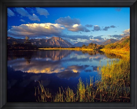 Framed Maskinonge Lake, Waterton Lakes National Park, Alberta Print