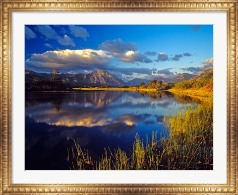 Framed Maskinonge Lake, Waterton Lakes National Park, Alberta Print