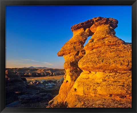 Framed Rock, Milk River, Writing on Stone Park, Alberta Print