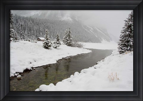 Framed Winter Views Around Lake Louise, Alberta, Canada Print