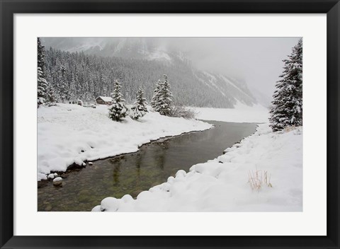 Framed Winter Views Around Lake Louise, Alberta, Canada Print