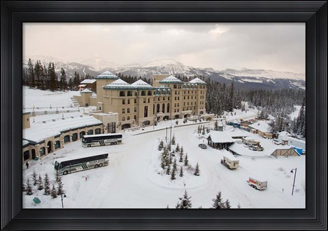 Framed Farimont Chateau, Lake Louise, Alberta, Canada Print