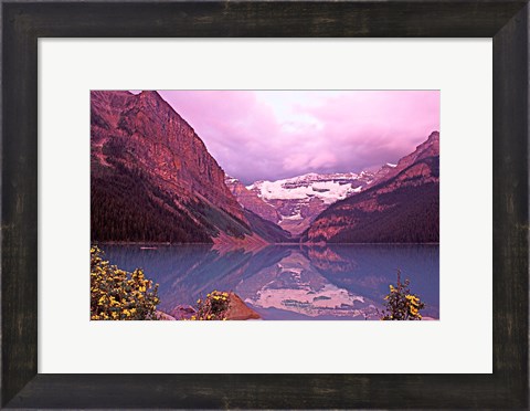 Framed Dawn at Lake Louise, Alberta, Canada Print