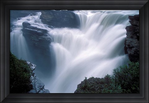 Framed Athabasca Falls in Jasper National Park, Canada Print