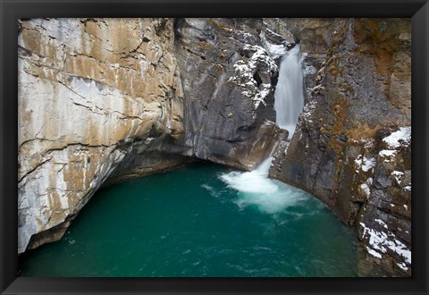 Framed Waterfall, Johnston Canyon, Banff NP, Alberta Print