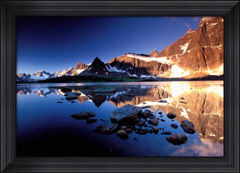 Framed Ramparts, Tanquin Valley, Jasper National Park, Alberta, Canada Print
