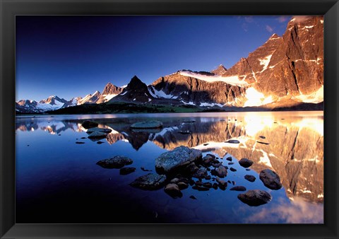 Framed Ramparts, Tanquin Valley, Jasper National Park, Alberta, Canada Print