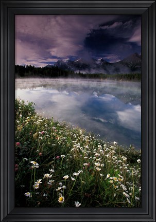 Framed Alberta, Banff National Park Lake Maligne Print