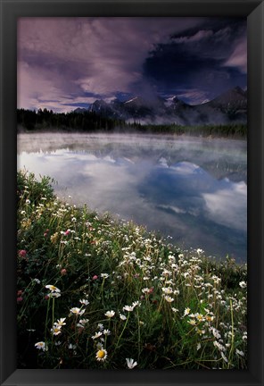 Framed Alberta, Banff National Park Lake Maligne Print