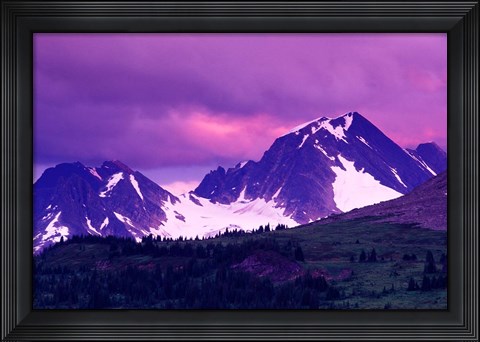 Framed Alberta, Canadian Rockies, Tonquin Valley landscapes Print
