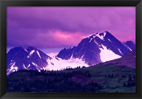 Framed Alberta, Canadian Rockies, Tonquin Valley landscapes Print