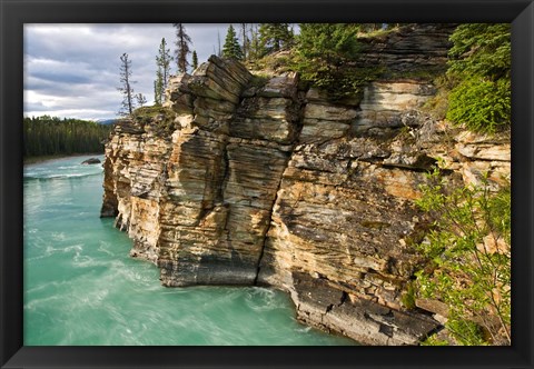 Framed Canada, Alberta, Jasper National Park, Athabasca River Print