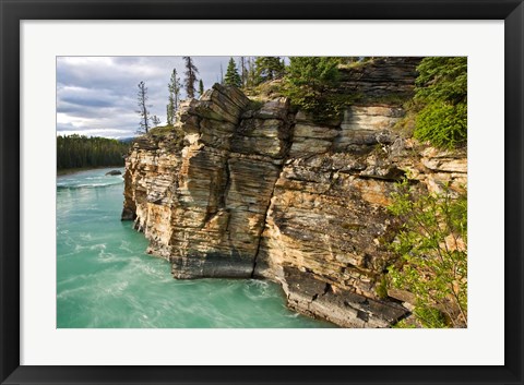 Framed Canada, Alberta, Jasper National Park, Athabasca River Print