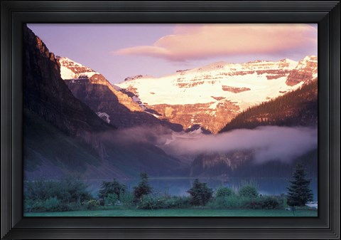 Framed Lake Louise Morning, Banff National Park, Alberta, Canada Print