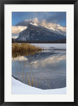 Framed Mount Rundle, Vermillion Lake, Banff NP, Alberta Print