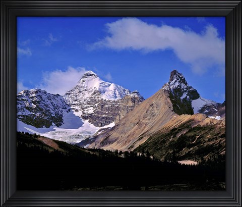 Framed Alberta, Mt Saskatchewan, Banff NP Print