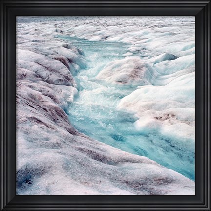 Framed Athabasca Glacier, Columbia Icefields, Alberta Print