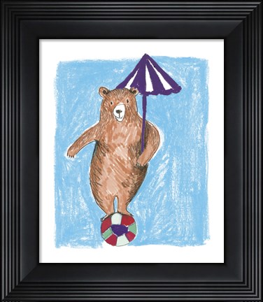 Framed Bear Balance Print
