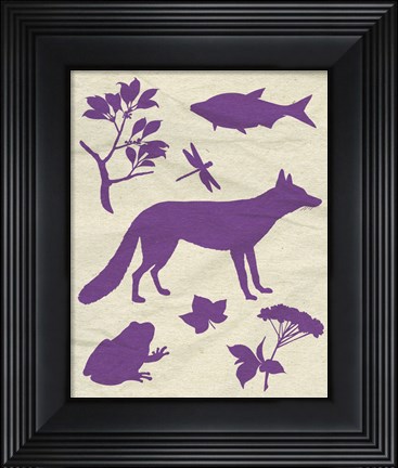 Framed Woodland Creatures I Print