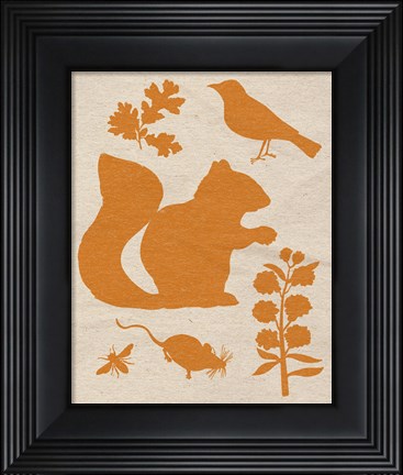 Framed Woodland Creatures II Print