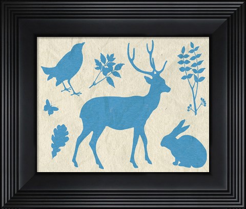 Framed Woodland Creatures IV Print