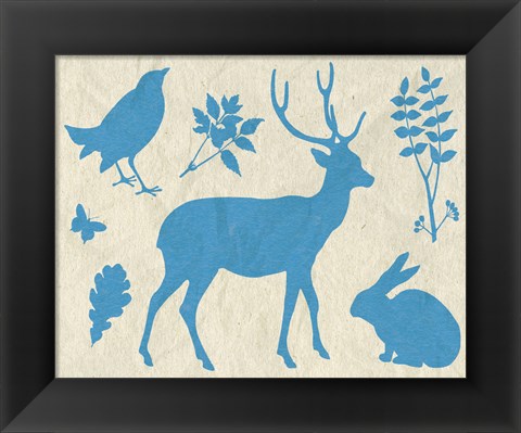 Framed Woodland Creatures IV Print