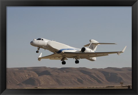 Framed Gulfstream Nachshon-Eitam of the Israeli Air Force taking off Print