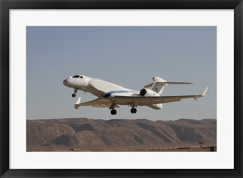 Framed Gulfstream Nachshon-Eitam of the Israeli Air Force taking off Print