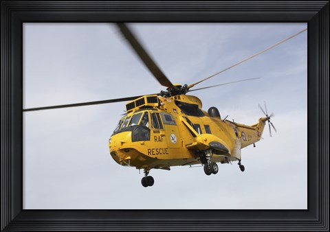 Framed Westland WS-61 Sea King helicopter of the Royal Air Force Print